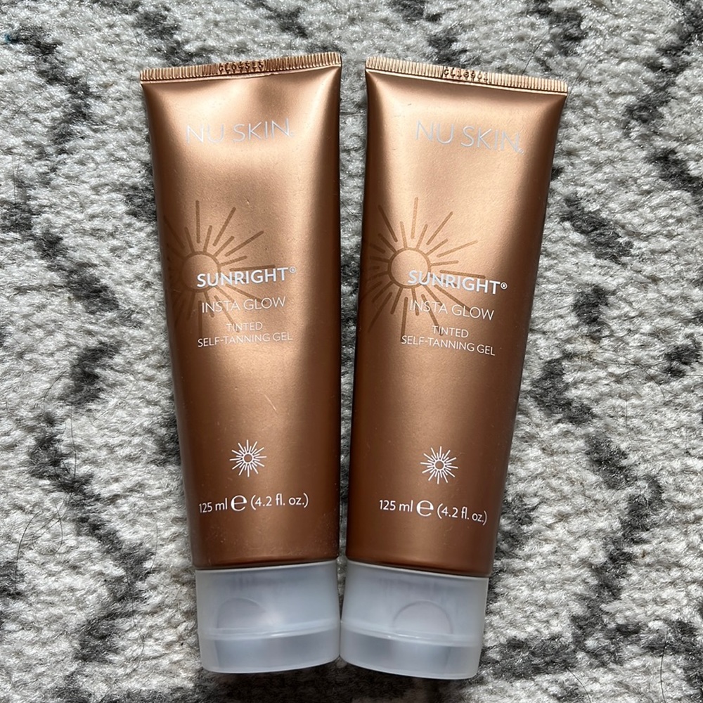 Nu Skin sun right insta glow tinted self-tanning gel. 2 tubes for $55!!!